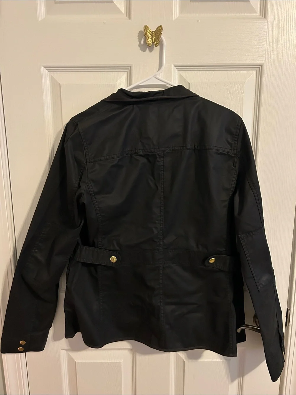 J. Crew Black Jacket with Gold-Tone Buttons